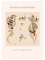 Kandinsky Esquisse pour Tissu ou Projet pour un Fauteuil - Art Print
