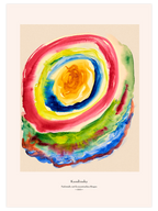 Kandinsky Farbstudie mit Konzentrischen Ringen - Art Print