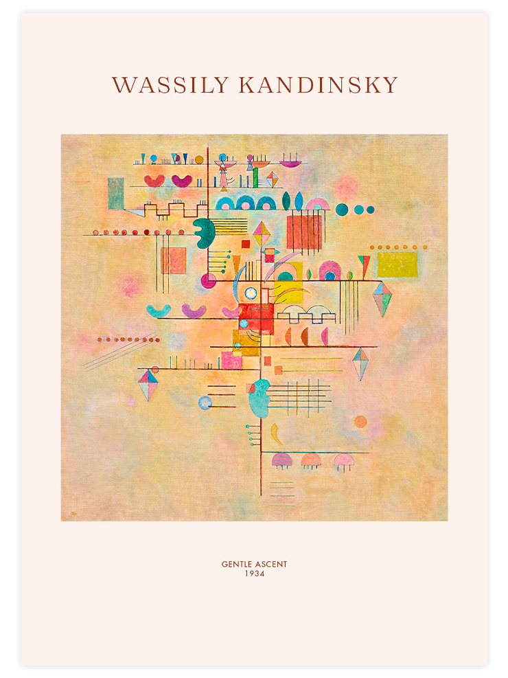 Kandinsky Gentle Ascent - Art Print