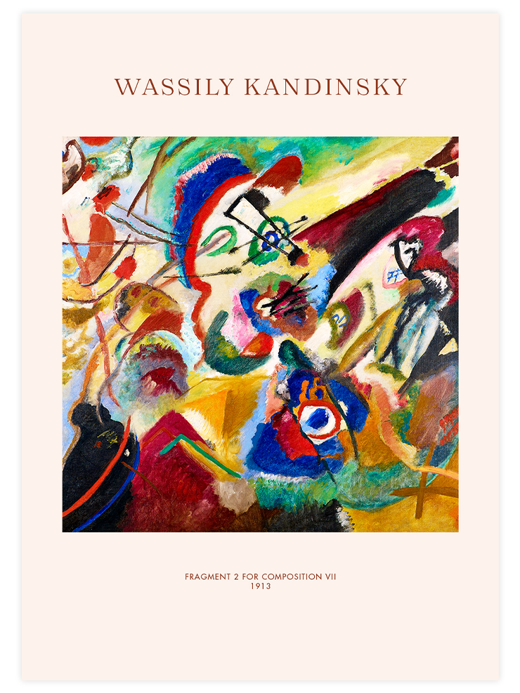 Kandinsky Fragment 2 for Composition VII - Art Print