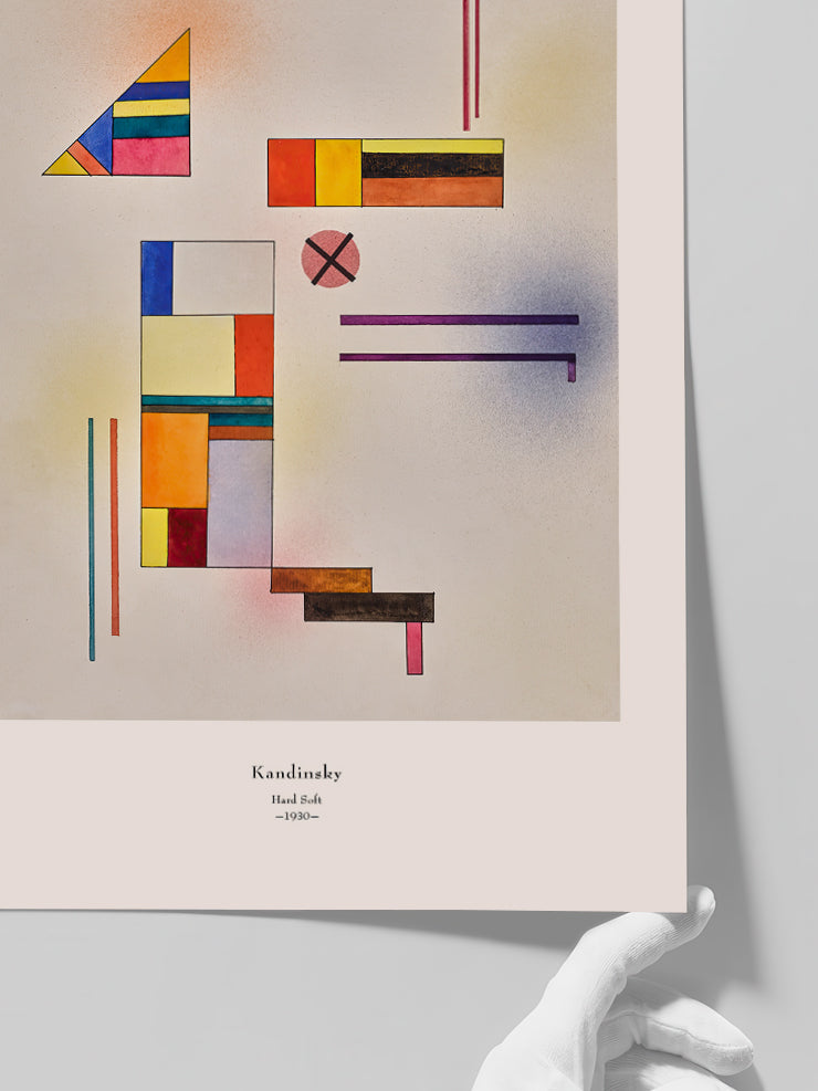 Kandinsky Hard Soft - Art Print  Poster