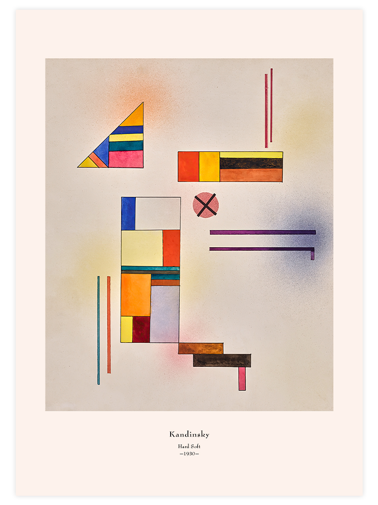 Kandinsky Hard Soft - Art Print Ürün ana görseli