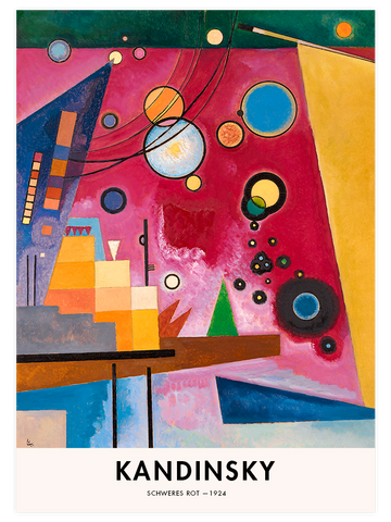 Kandinsky Heavy Red - Poster Seti Duo