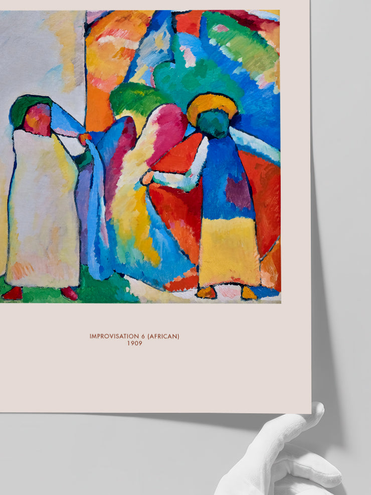 Kandinsky Improvisation 6 (African) - Art Print  Poster