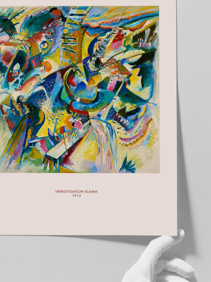 Kandinsky Improvisation Klamm - Art Print  Poster