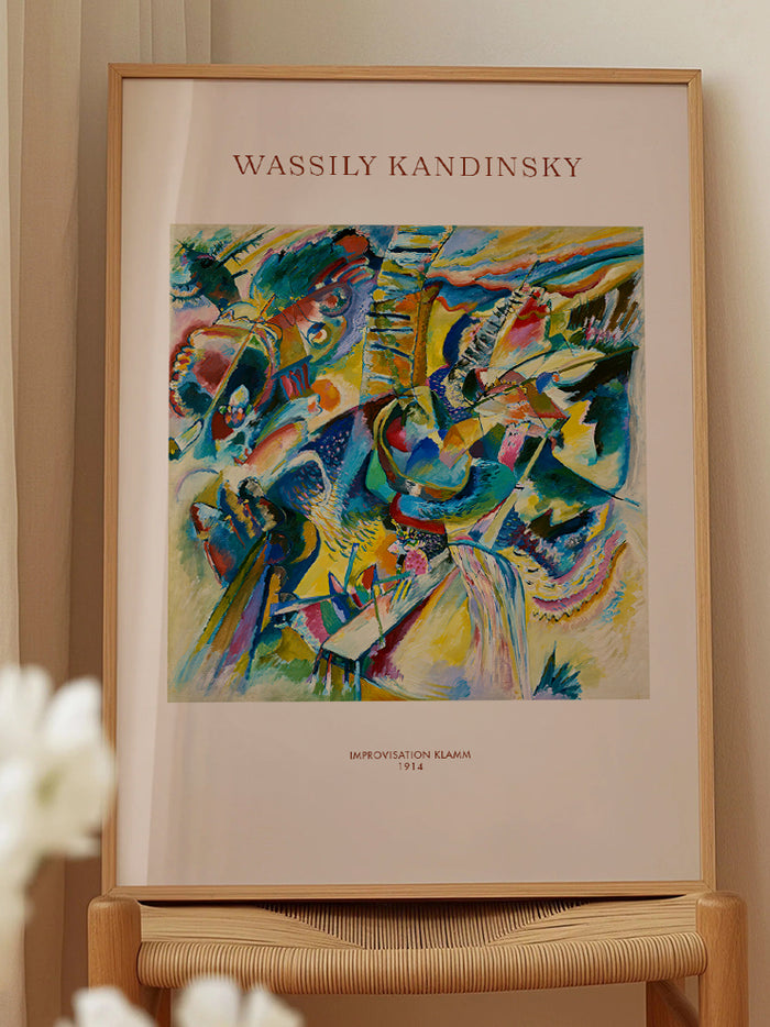 Kandinsky Improvisation Klamm - Art Print  Poster