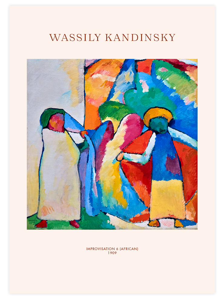 Kandinsky Improvisation 6 (African) - Art Print Ürün ana görseli
