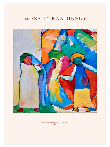 Kandinsky Improvisation 6 (African) - Art Print