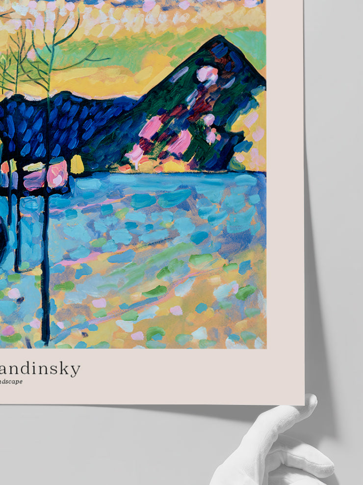 Kandinsky Winter Landscape - Art Print  Poster