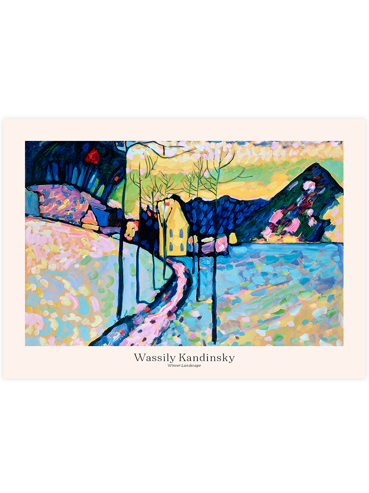 Kandinsky Winter Landscape - Art Print Ürün ana görseli