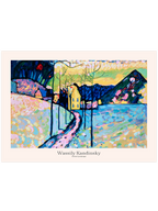 Kandinsky Winter Landscape - Art Print
