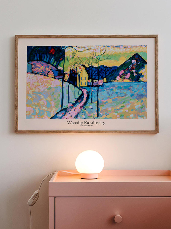 Kandinsky Winter Landscape - Art Print  Poster