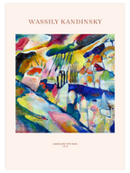 Kandinsky Landscape with Rain - Art Print