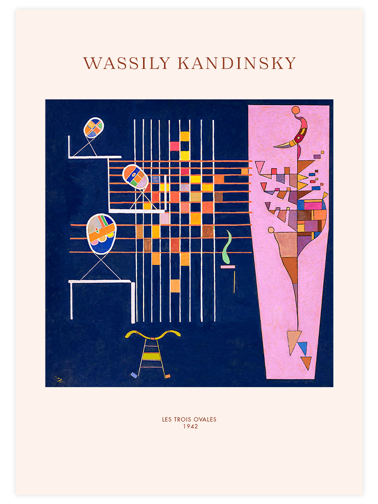 Kandinsky Les Trois Ovales - Art Print