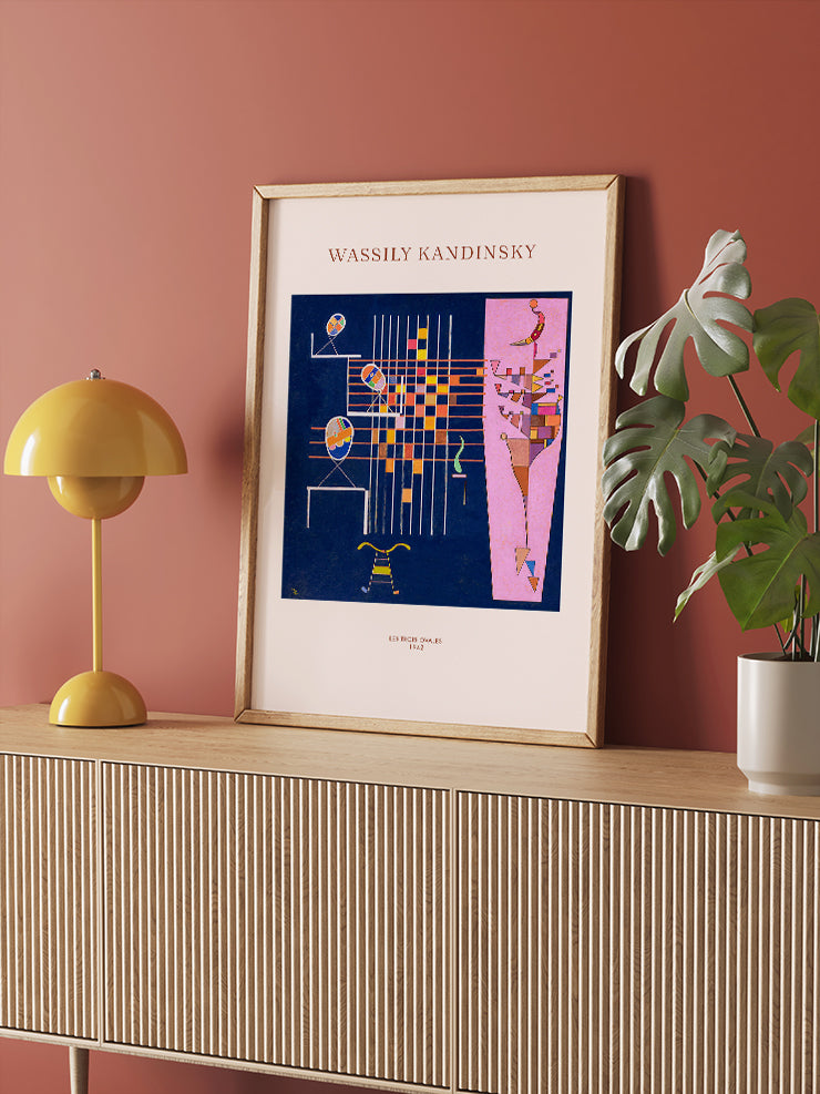 Kandinsky Les Trois Ovales - Art Print  Poster