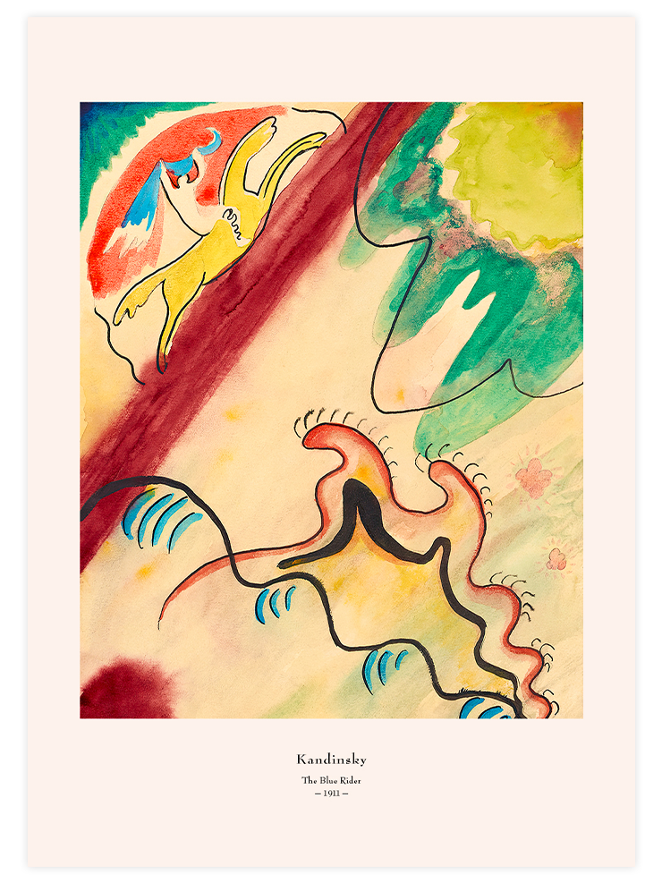 Kandinsky The Blue Rider - Art Print