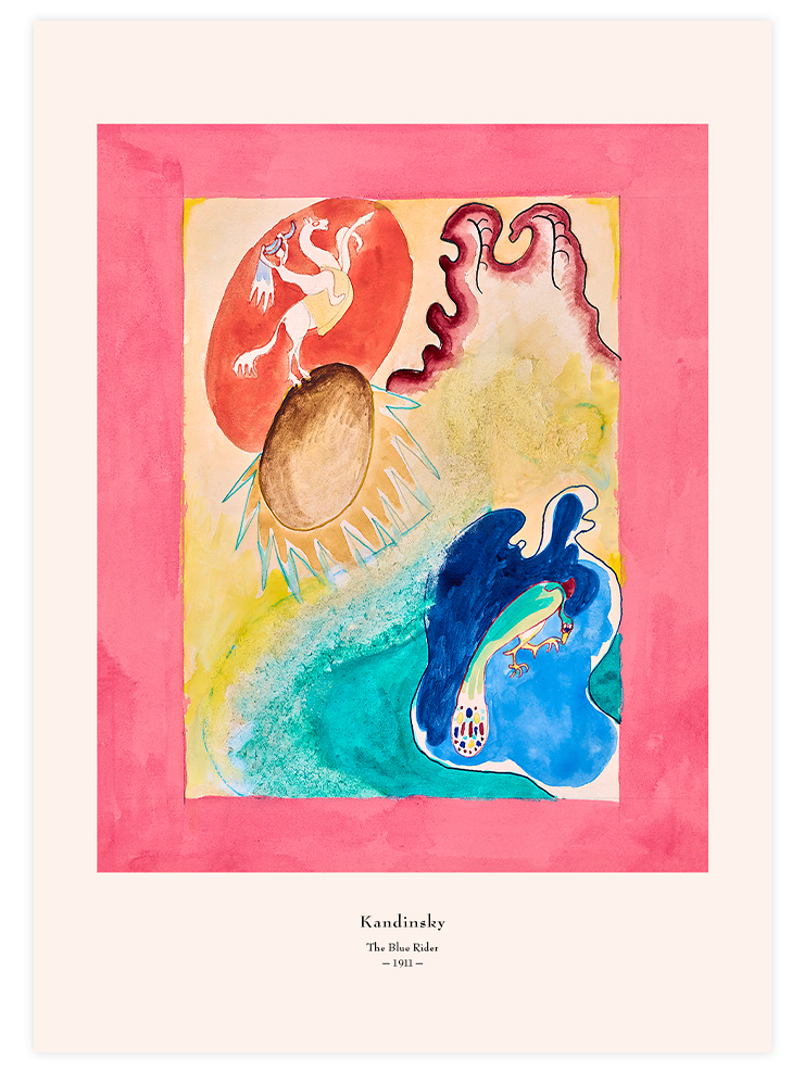 Kandinsky Mavi Süvari VI - Art Print Ürün ana görseli