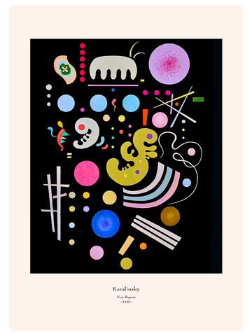 Kandinsky Noir Bigarré - Art Print