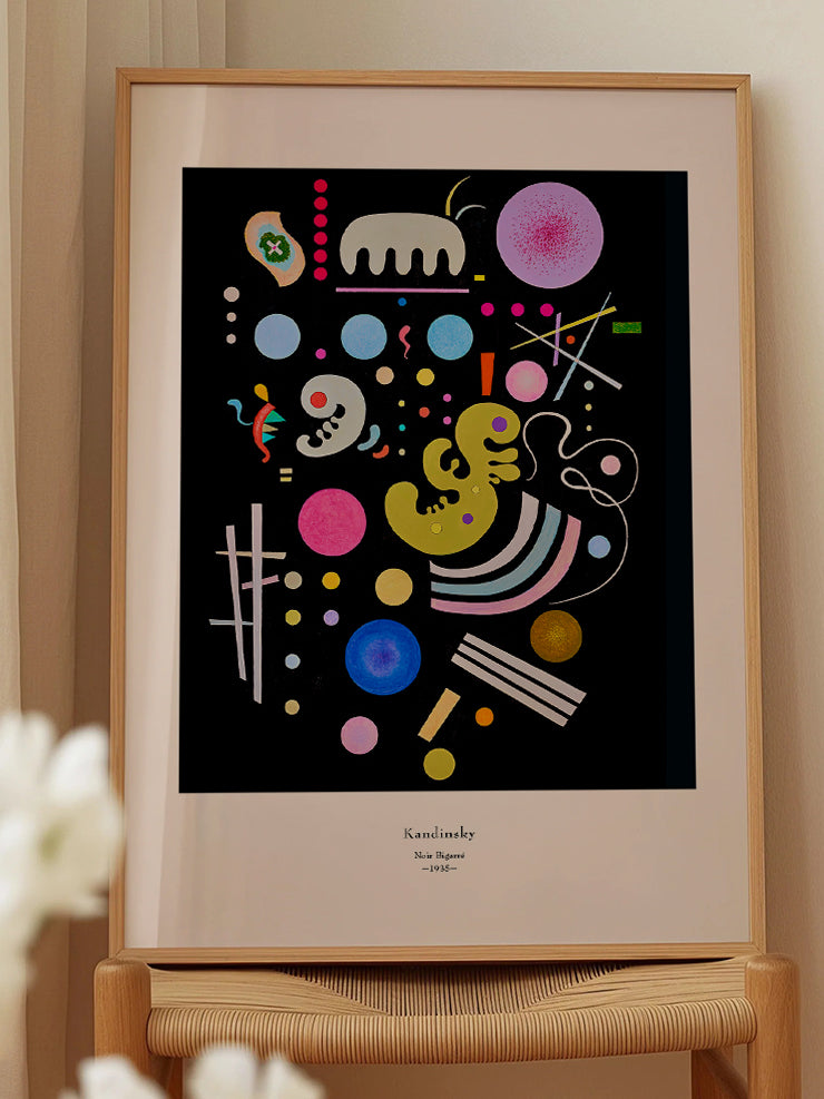Kandinsky Noir Bigarré - Art Print
