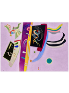 Kandinsky Orange Violet - Art Print