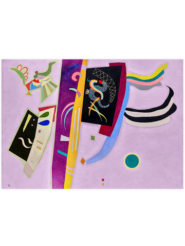Kandinsky Orange Violet - Art Print