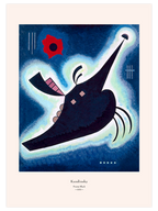 Kandinsky Pointy Black - Art Print