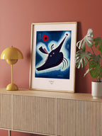 Kandinsky Pointy Black - Art Print
