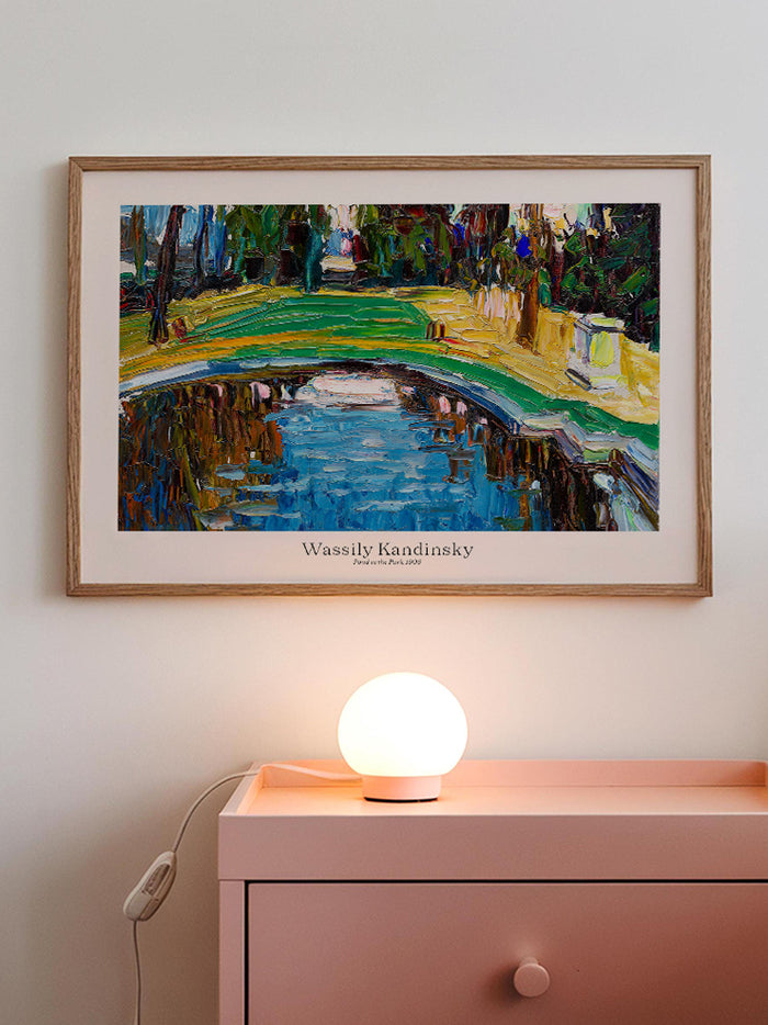 Kandinsky Pond in the Park - Art Print  Poster