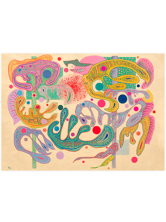 Kandinsky Capricious Forms - Art Print