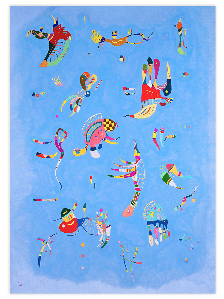Wassily Kandinsky Sky Blue - Art Print