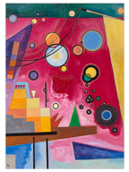 Wassily Kandinsky Heavy Red - Art Print