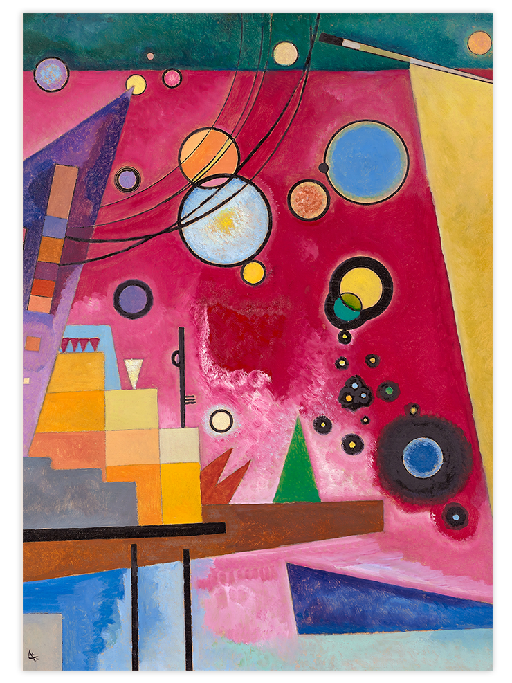 Wassily Kandinsky Heavy Red - Art Print