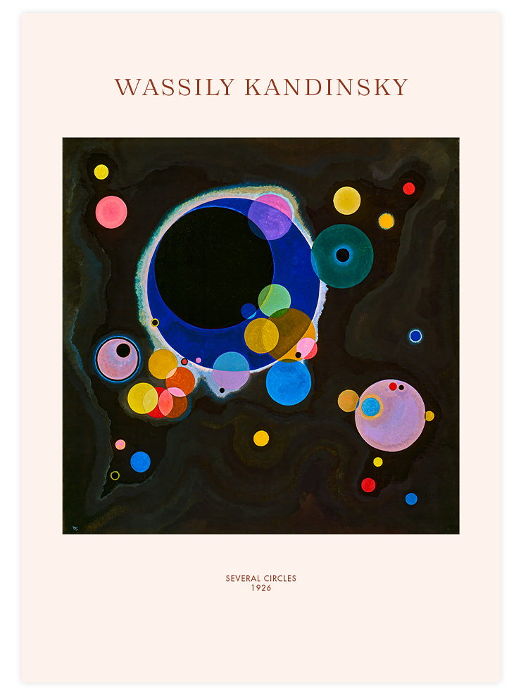 Kandinsky Several Circles - Art Print