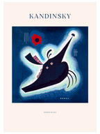 Kandinsky Sivri Siyah - Art Print