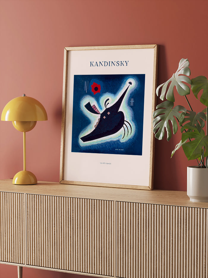 Kandinsky Sivri Siyah - Art Print  Poster