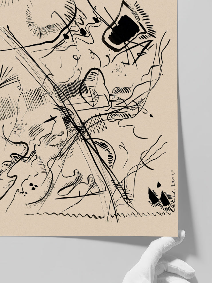Kandinsky Sketch N1 - Art Print  Poster