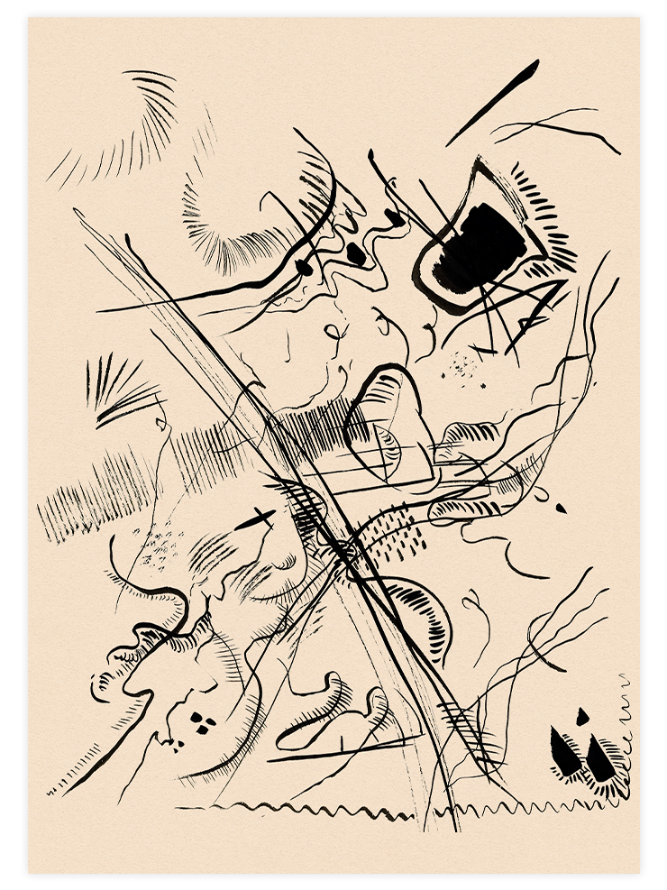 Kandinsky Sketch N1 - Art Print