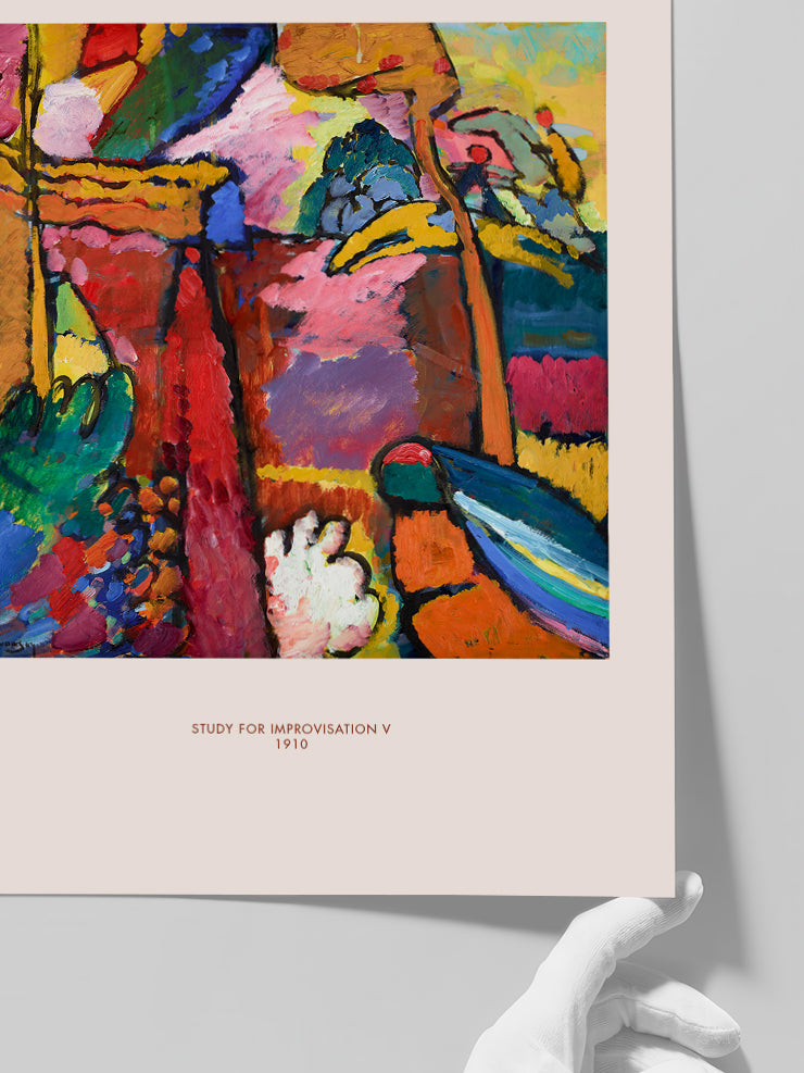 Kandinsky Study for Improvisation V - Art Print  Poster