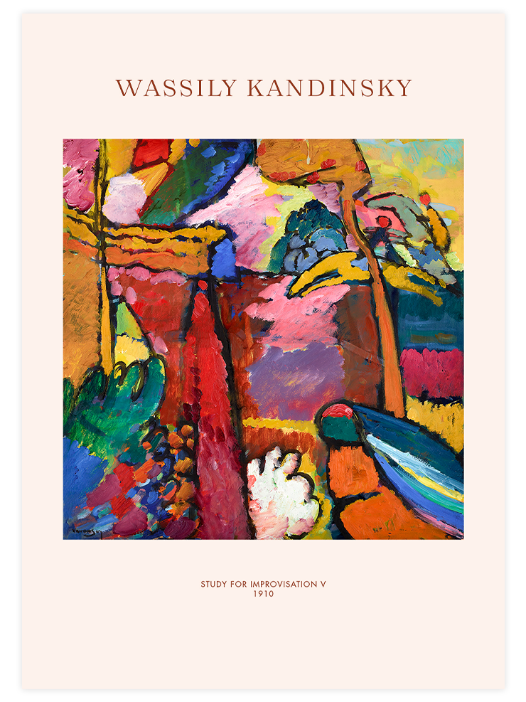 Kandinsky Study for Improvisation V - Art Print
