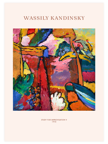 Kandinsky Study for Improvisation V - Art Print