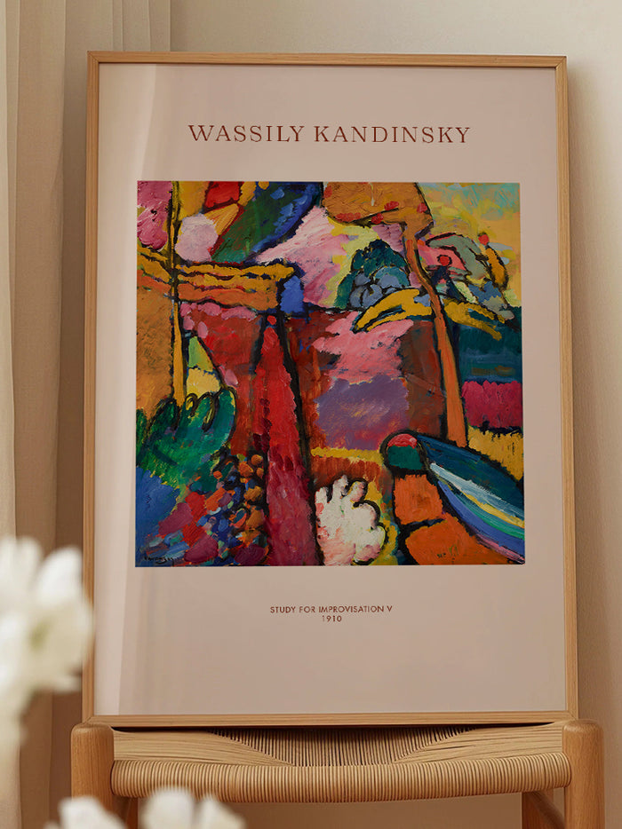 Kandinsky Study for Improvisation V - Art Print  Poster