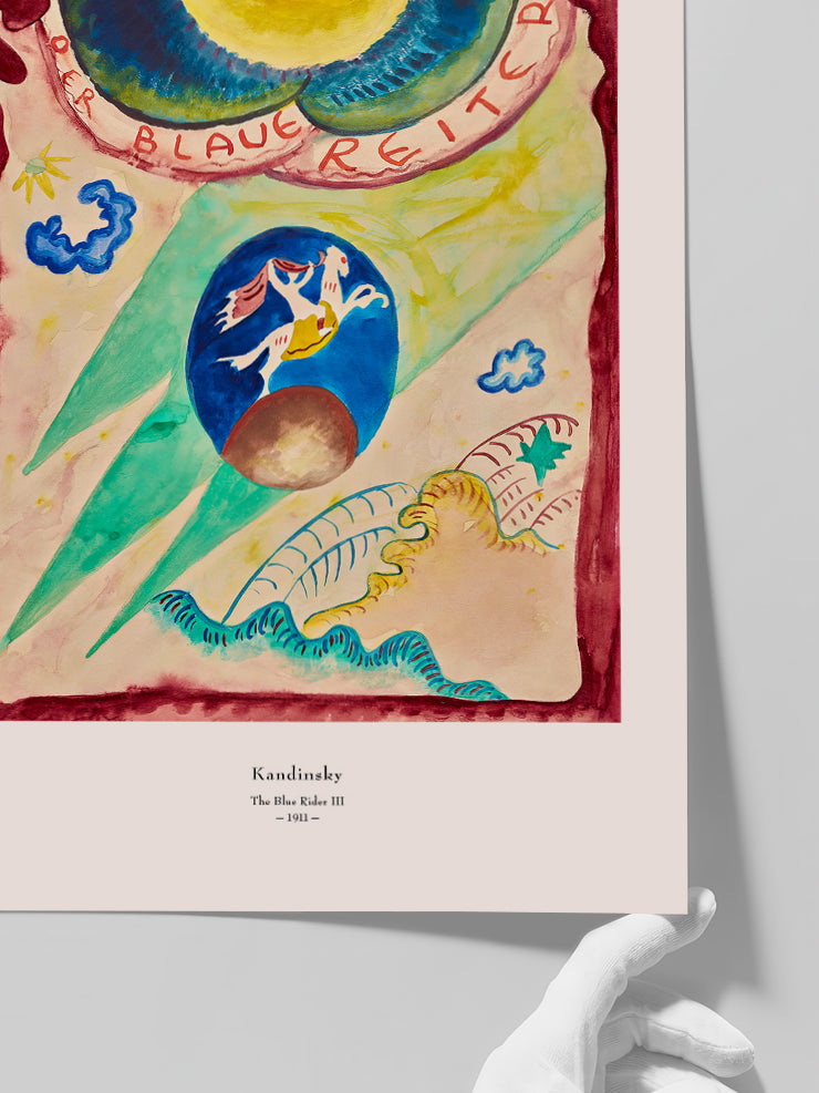 Kandinsky The Blue Rider III - Art Print  Poster