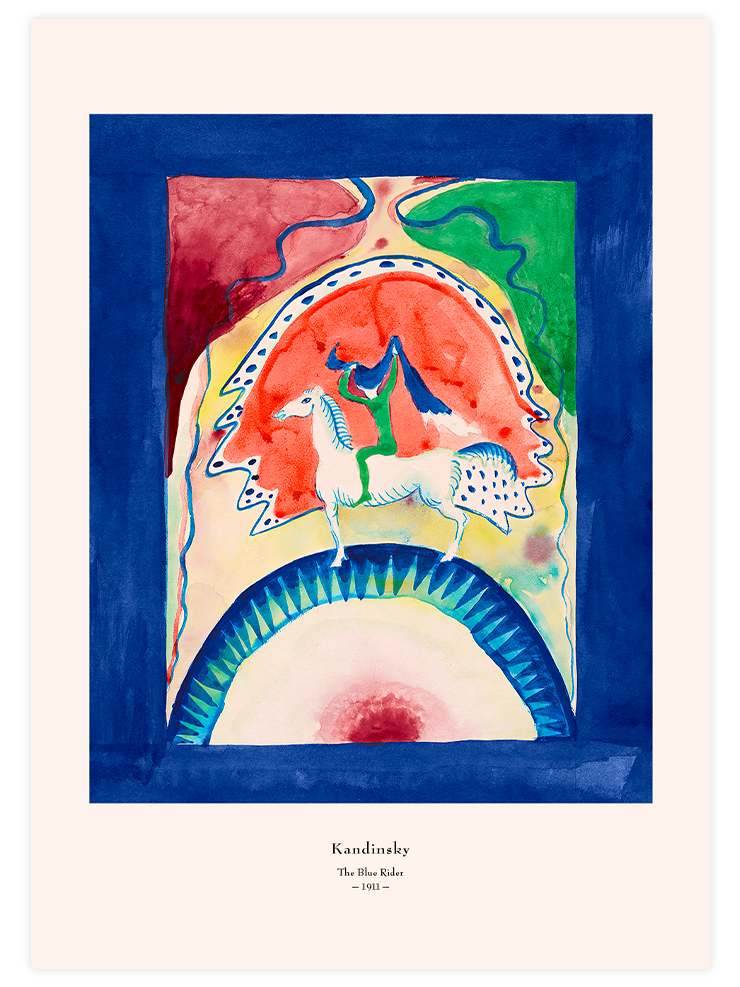 Kandinsky The Blue Rider - Art Print