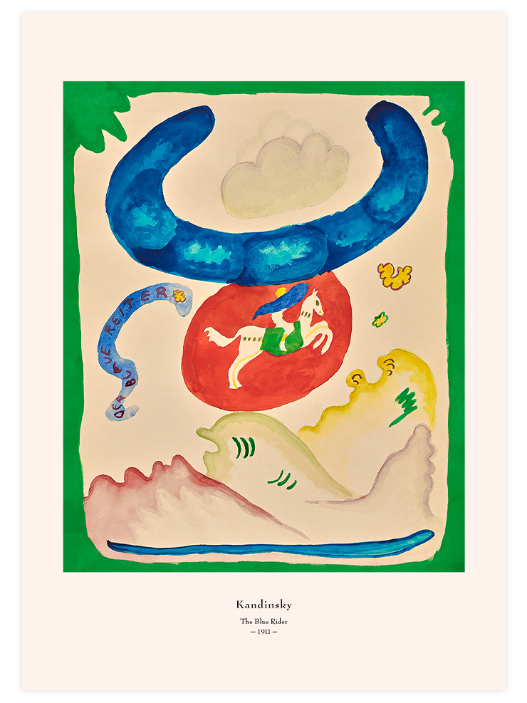 Kandinsky Mavi Süvari - Art Print Ürün ana görseli