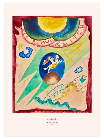 Kandinsky The Blue Rider III - Art Print