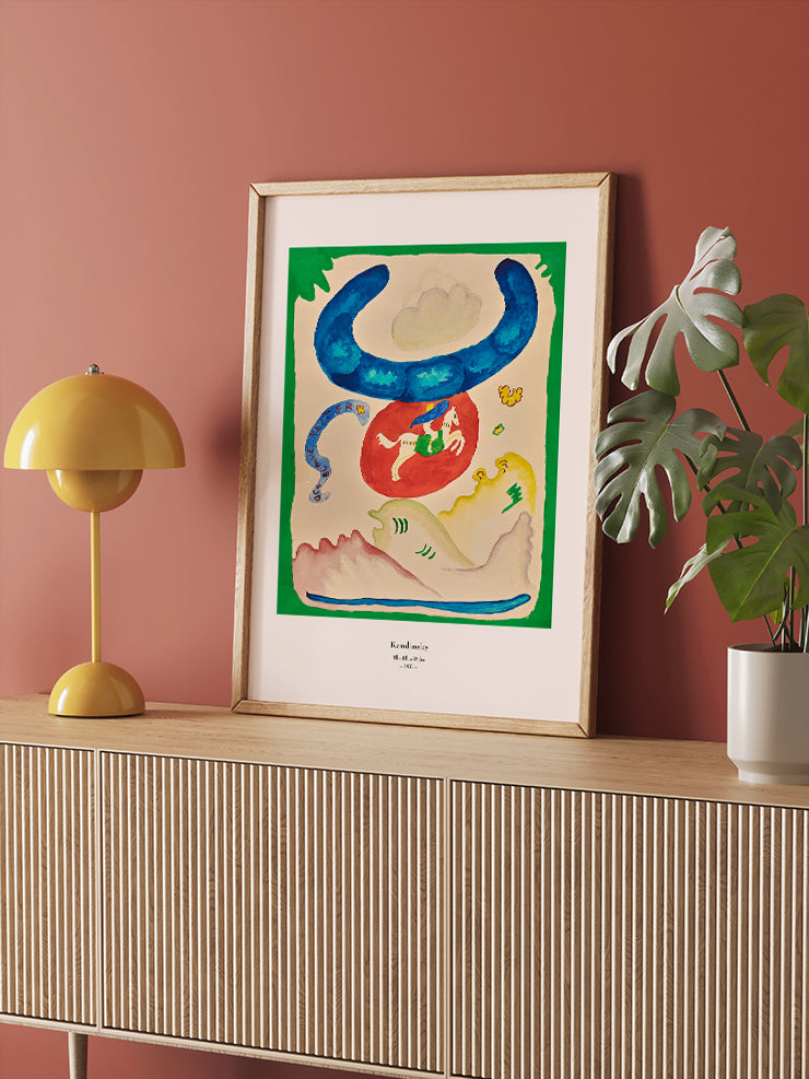 Kandinsky Mavi Süvari - Art Print  Poster