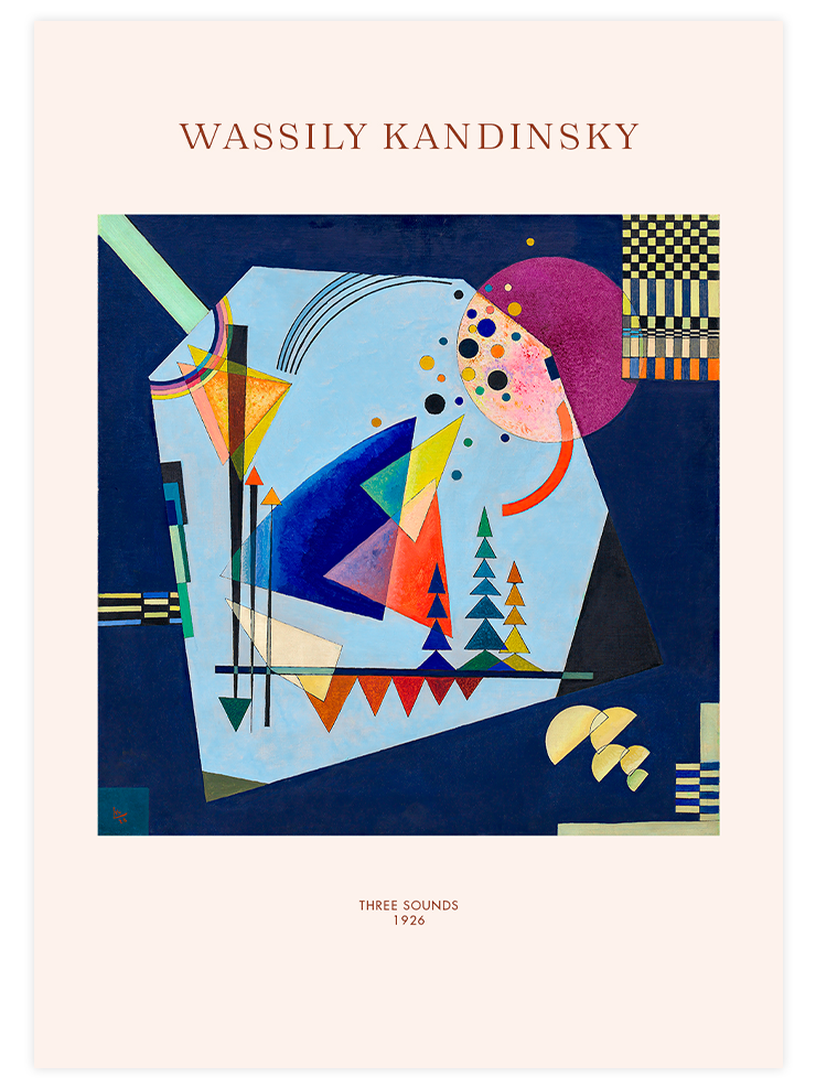 Kandinsky Three Sounds - Art Print Ürün ana görseli