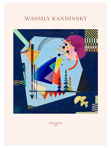 Kandinsky Three Sounds - Art Print