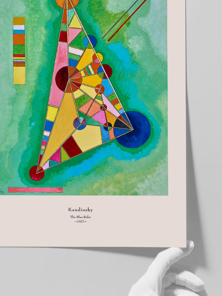Kandinsky Variegation In The Triangle - Art Print  Poster