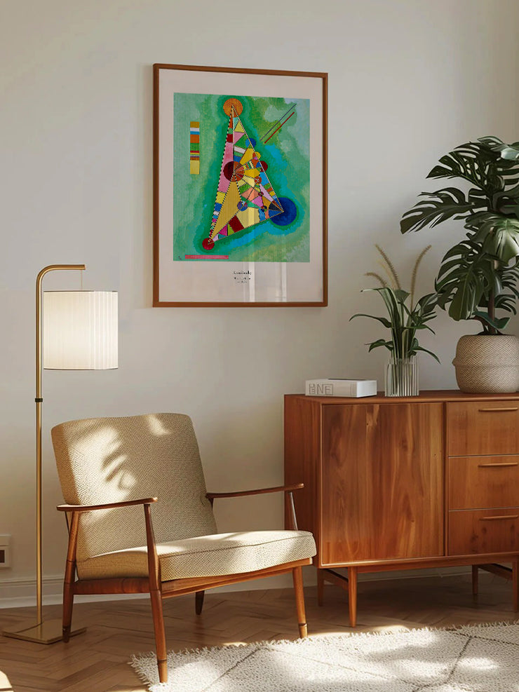 Kandinsky Variegation In The Triangle - Art Print  Poster